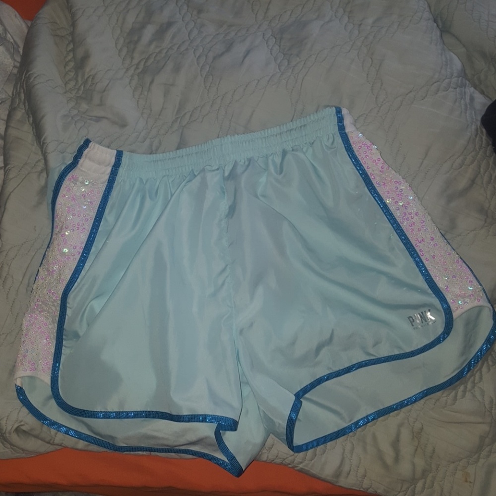 RARE!!!VS, never worn baby blue shorts size medium